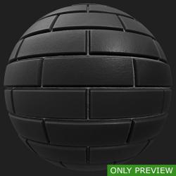 PBR substance material of wall bricks modern created in substance designer for graphic designers and game developers